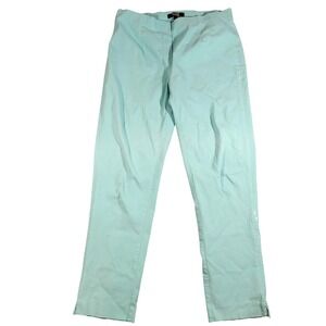 Lior Paris Pants Womens‎ 12 Turquoise Sasha Pull On Stretch Ankle Slim Casual